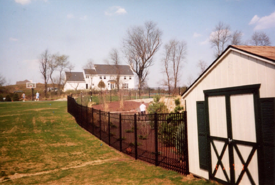 Aluminum fences in black finish – Branchburg, NJ - Eagle Fence Supply Inc