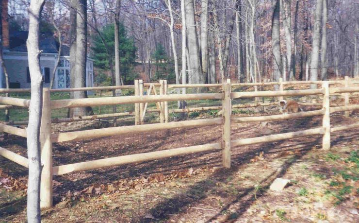 Log fences – Branchburg, NJ - Eagle Fence Supply Inc