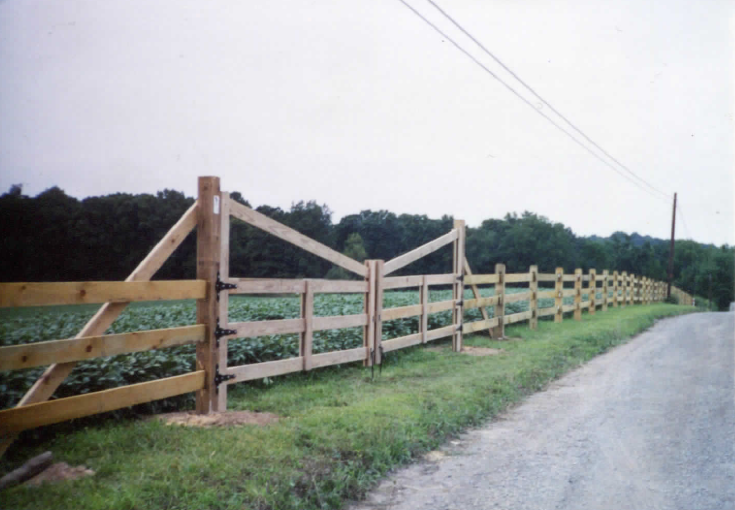 Split rail fence in countryside – Branchburg, NJ - Eagle Fence Supply Inc