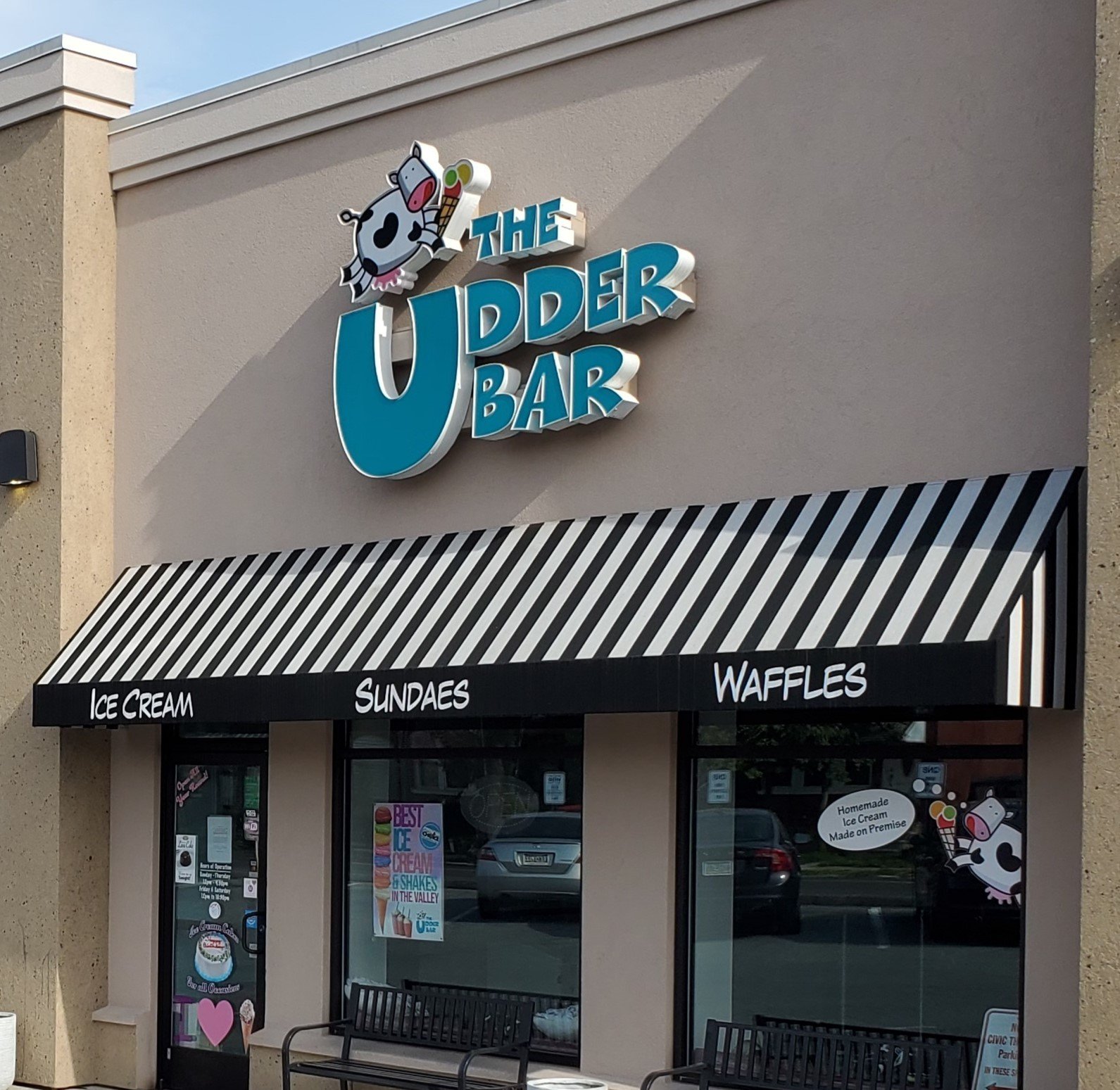 The Udder Bar Serving Premium Ice Cream