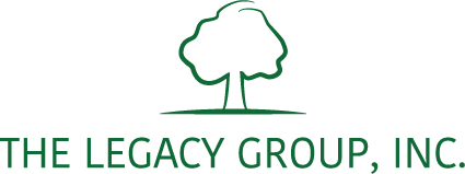 The Legacy Group, Inc. logo with a green tree above the company name
