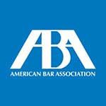 American Bar Association logo on a blue background
