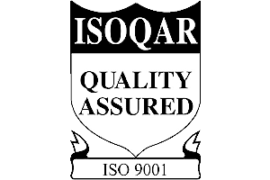 ISOQAR Quality Assured certification logo, featuring a shield emblem and the text