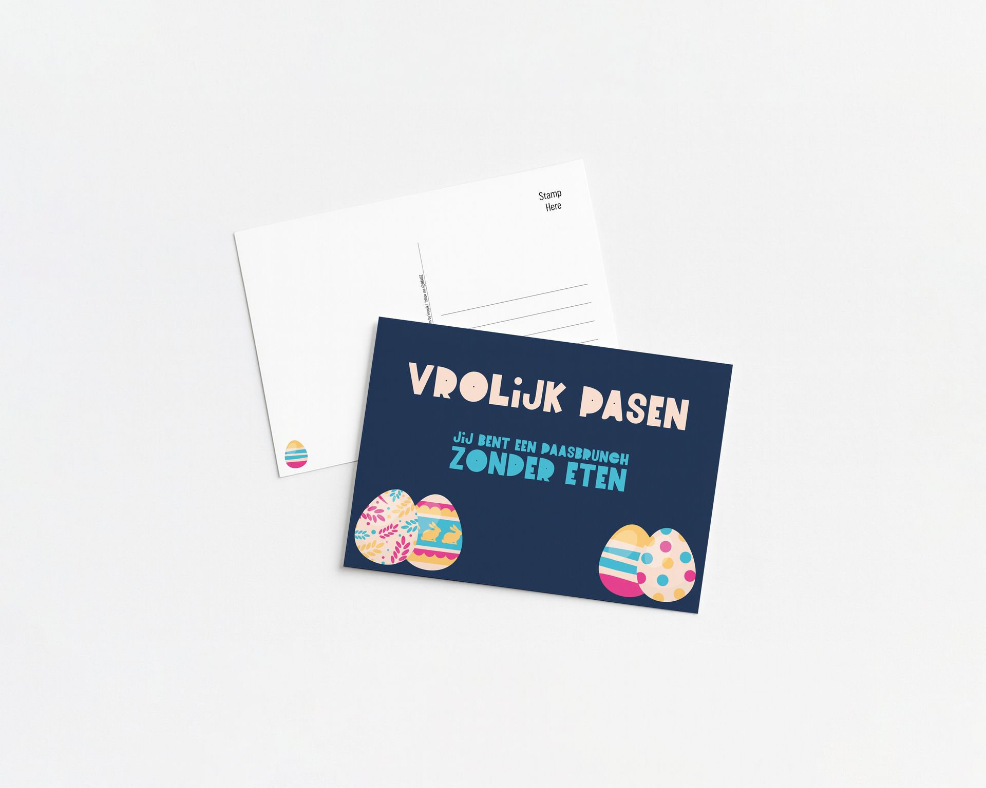 Easter card with the text