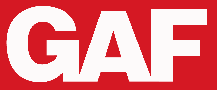 Red GAF logo on a white background