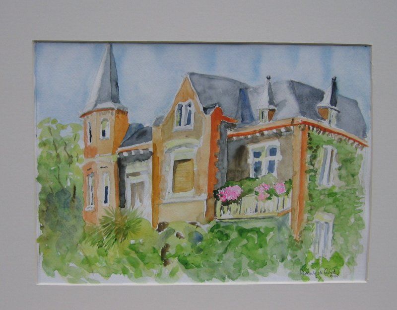 Merano 2, villa aan de boulevard 66 x 51 cm