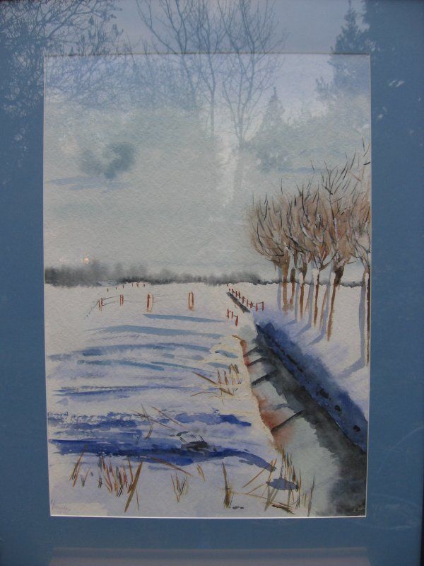 Winterlandschap 60x85 cm