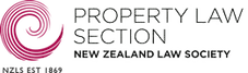 The logo for the property law section new zealand law society