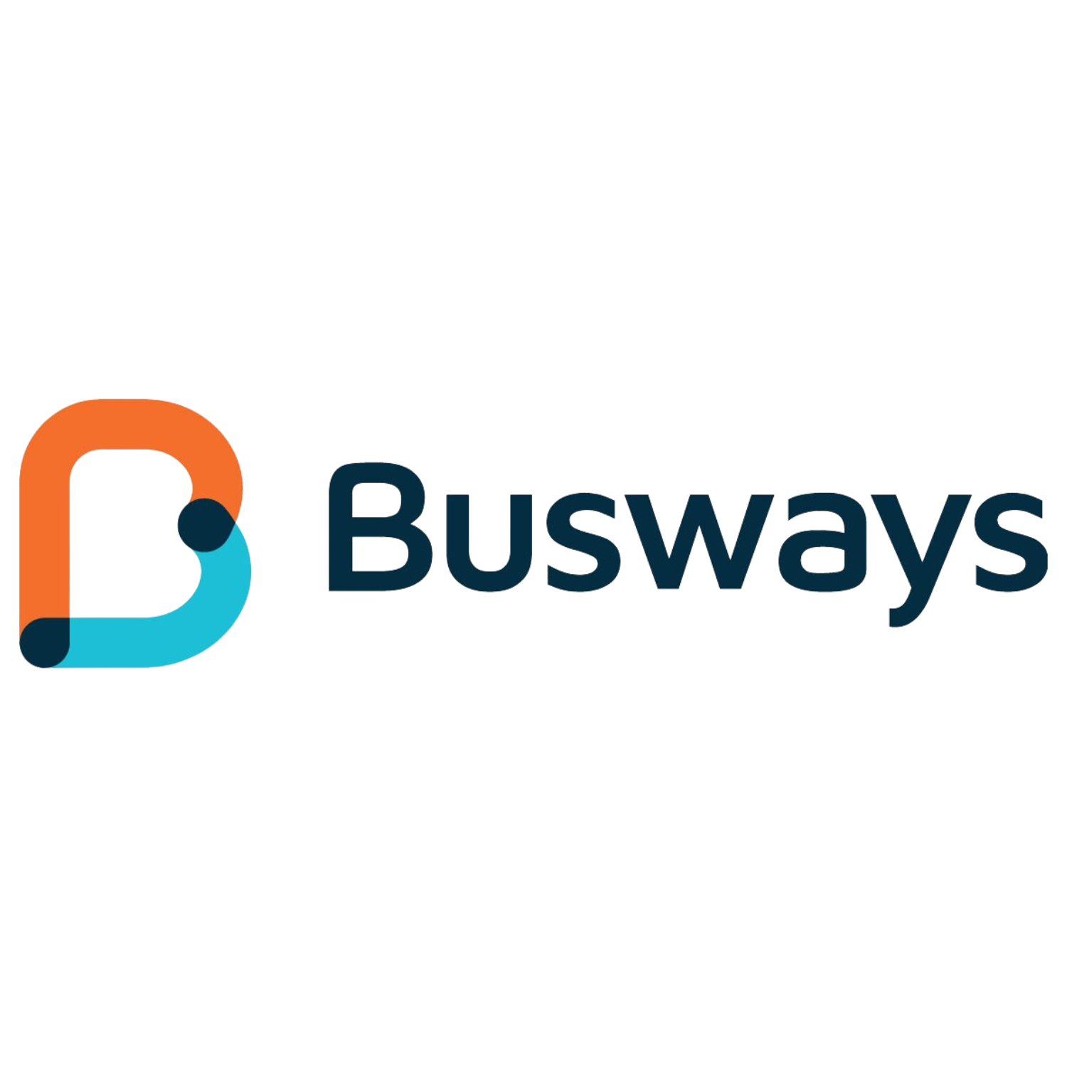 Logo for Busways featuring a stylized