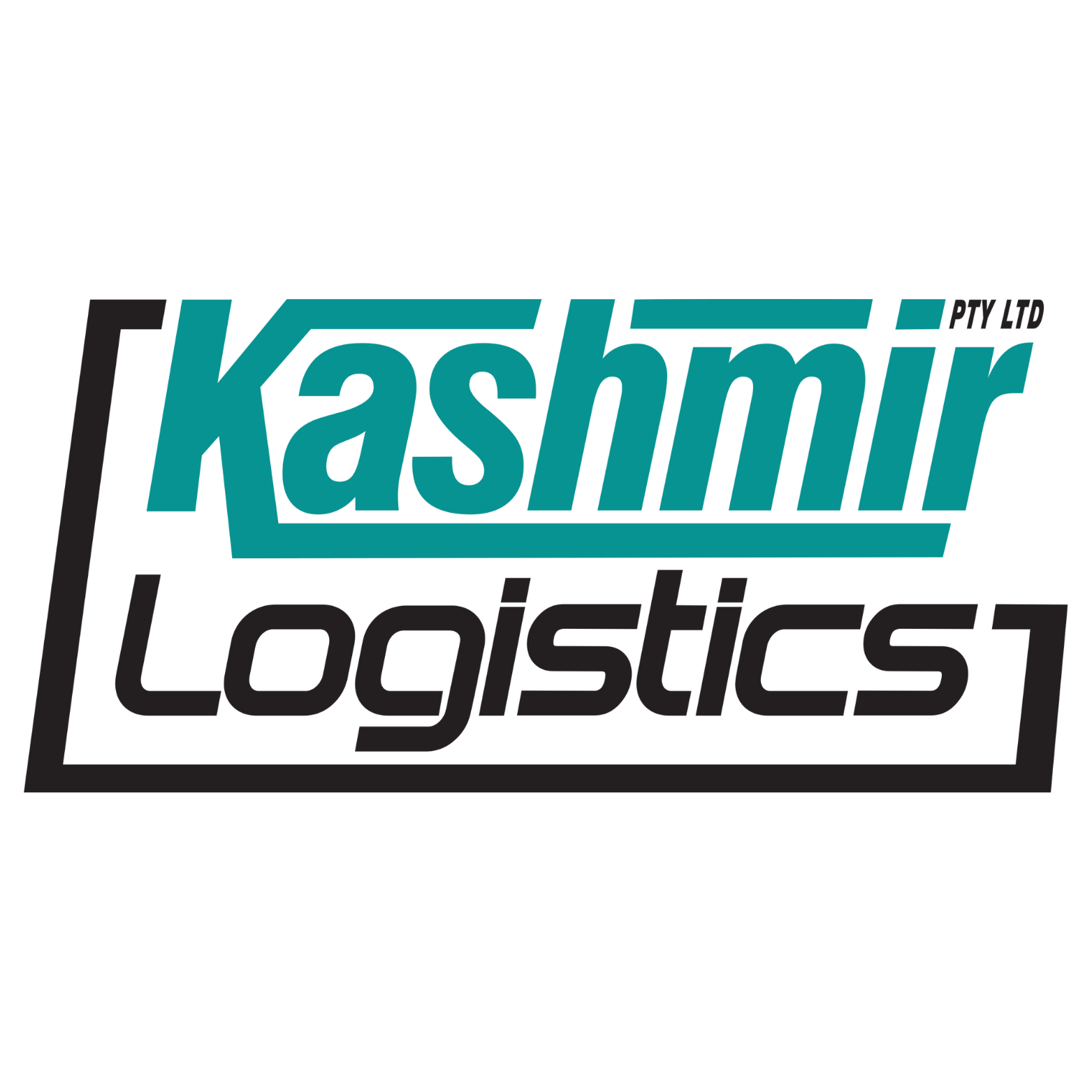 Logo for Kashmir Logistics: teal text