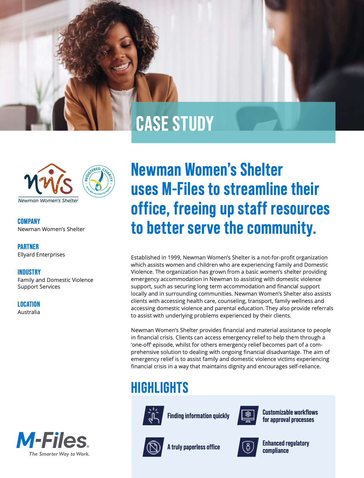Newman Womens Shelter Case Study