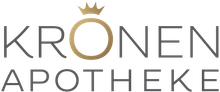 Das Logo der Kronen-Apotheke zeigt eine Krone.