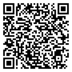 Ein schwarz-weißer QR-Code auf weißem Hintergrund.