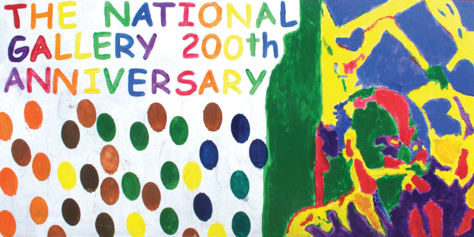 A poster for the national gallery 200th anniversary
