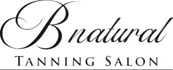 A black and white logo for a tanning salon.