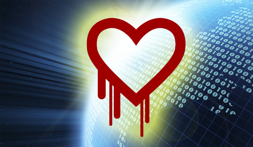 Red heart with dripping paint over a blue digital background and binary code