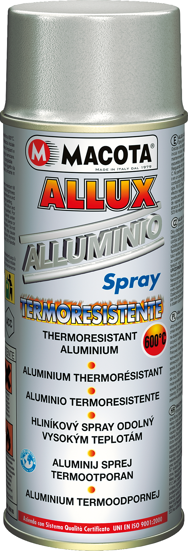 ALLUX: Alluminio spray termoresistente fino a 600°