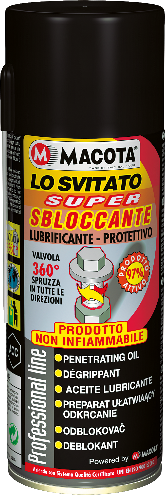 LO SVITATO: Sbloccante non infiammabile