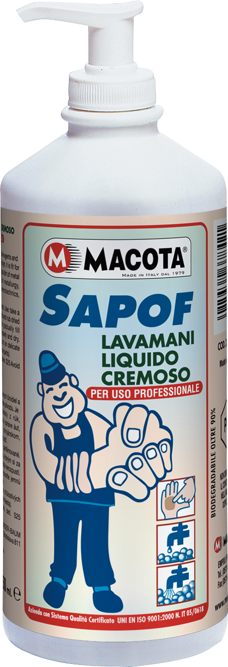 SAPOF: Lavamani liquido cremoso