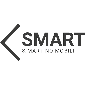 Logo SMART S. Martino Mobili in nero e grigio su sfondo bianco.