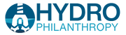 Hydro Philanthropy logo in blue with a circular icon and wordmark