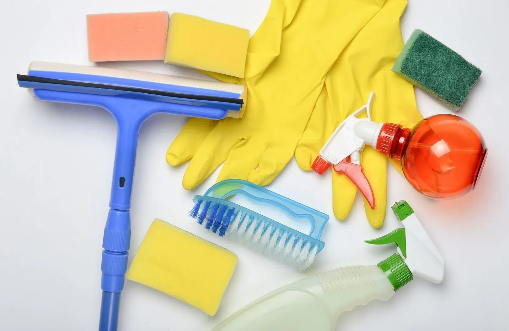 Cleaning Supplies Including Gloves, Sponges, Brushes and Spray Bottles — South Pacific Cleaning in Bentley Park, QLD