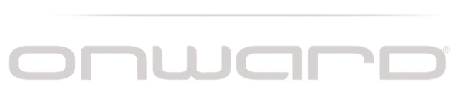 Light gray Onward wordmark logo on a white background