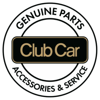 Club Car Genuine Parts Accessories & Service circular black-and-white logo