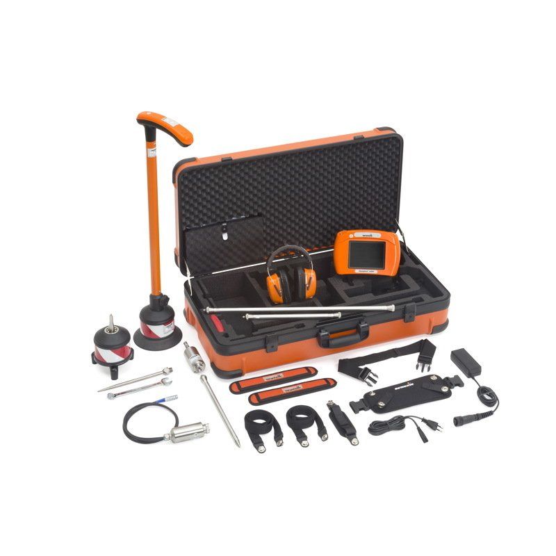Leak detection equipment used to investigate hidden plumbing leaks