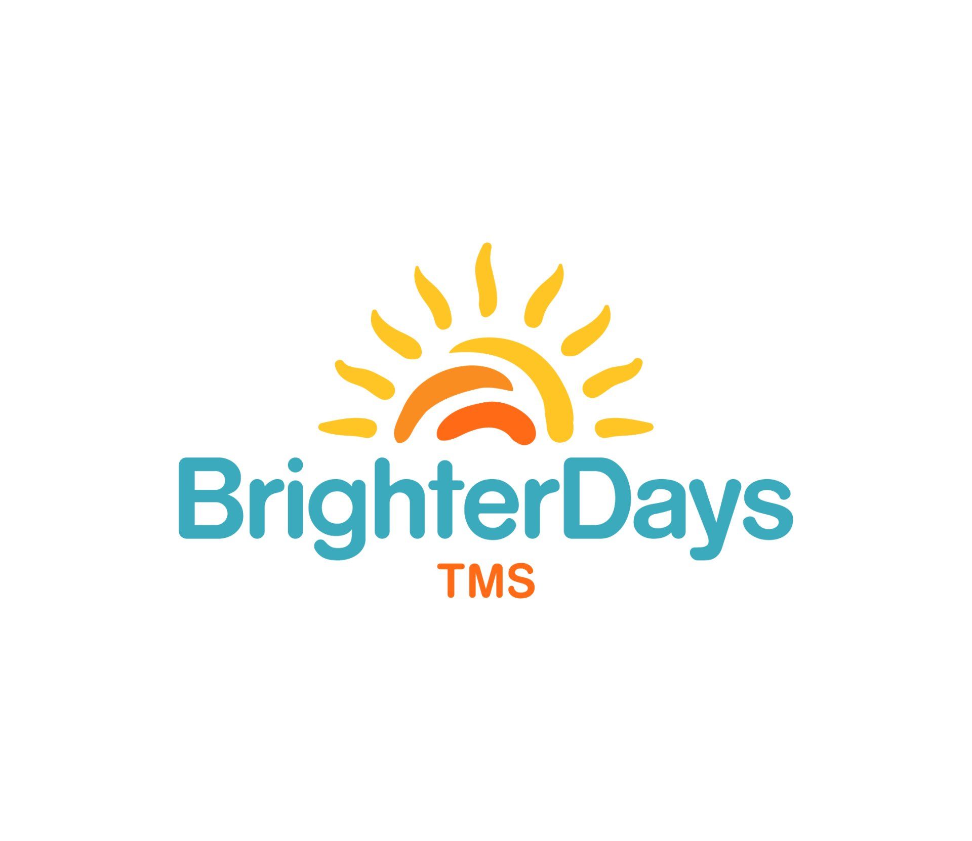 The logo for brighter days tms shows a sun with rays coming out of it.