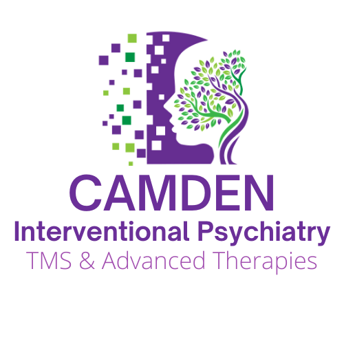 The logo for camden interventional psychiatry tms and advanced therapies.