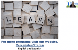 Free Educational Webinars - Fort Lauderdale, FL - Menéndez Law Firm Free Educational Webinars - Fort Lauderdale, FL - Menéndez Law Firm