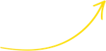 A yellow arrow pointing up on a white background.