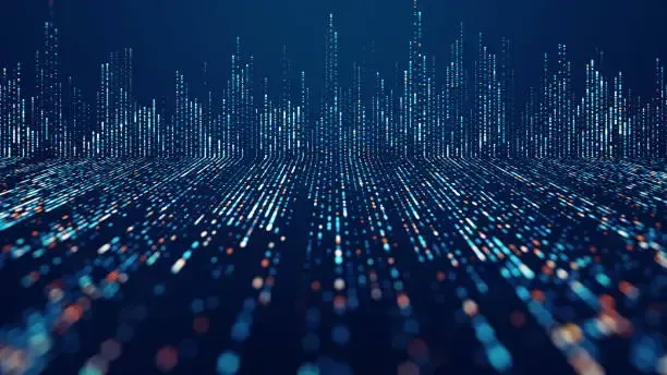 Technical background representing AI