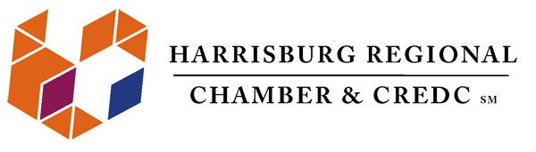 The harrisburg regional chamber and credc logo is shown on a white background.