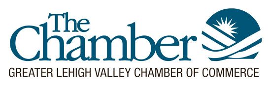 The logo for the greater lehigh valley chamber of commerce