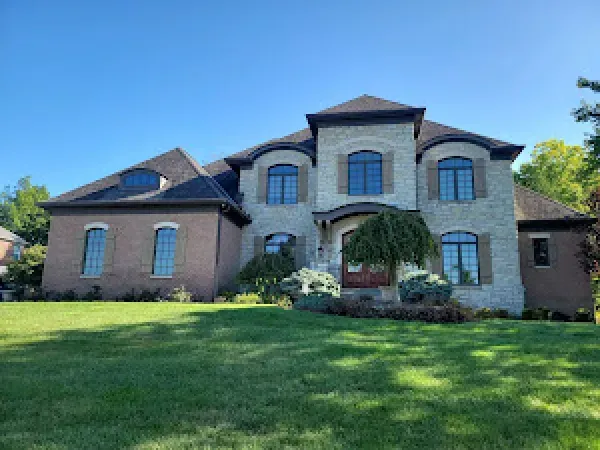 A residential roof installation in Hamilton, OH by Haubner Construction