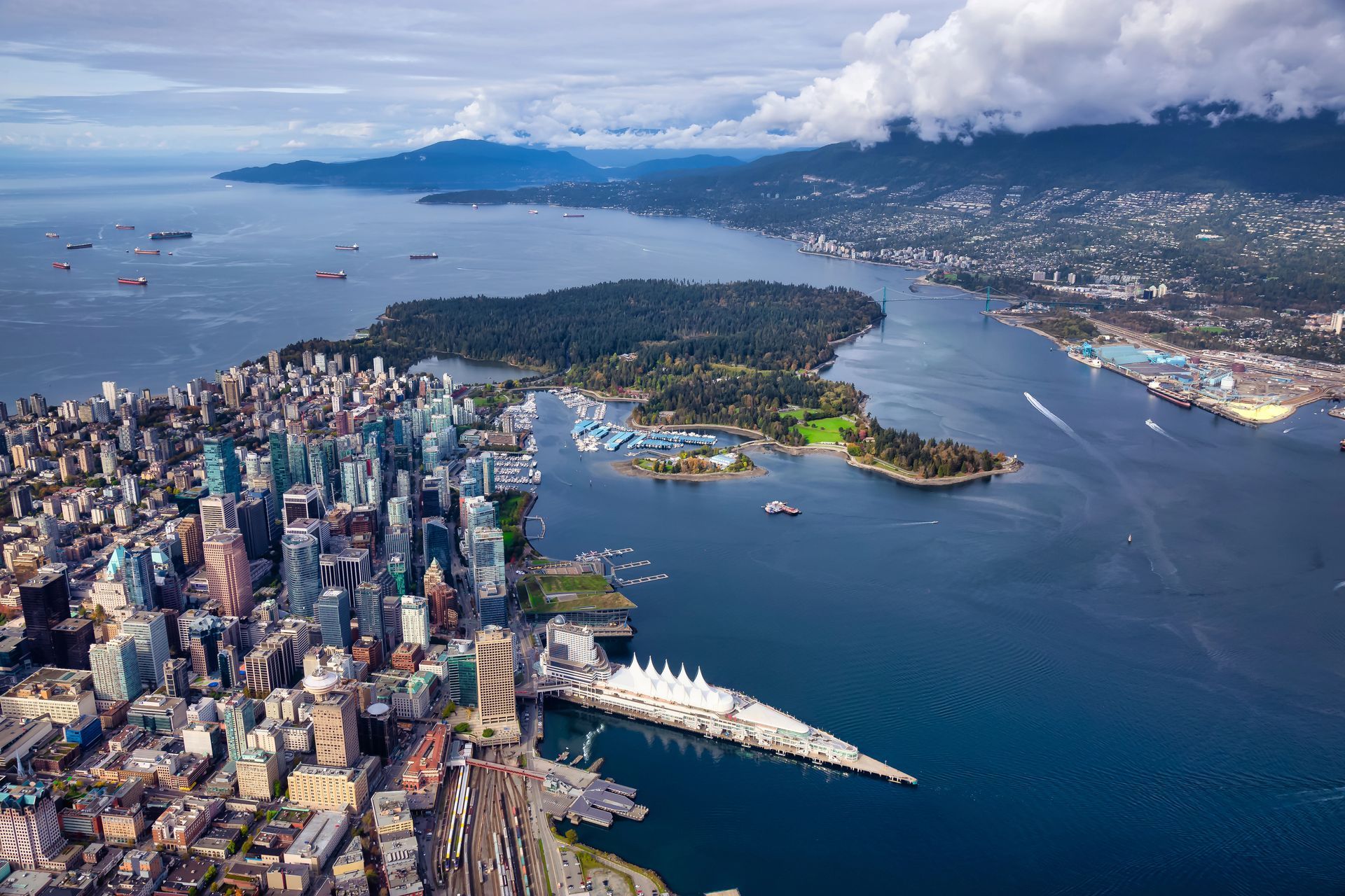 Aerial Vancouver- Vancouver Vacation Rentals