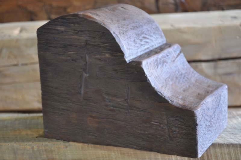 Hand hewn wood mantels, floating shelves, corbels, and box covers.