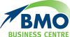 BMO Business Centre logo in blue and green with a stylized arrow swoosh