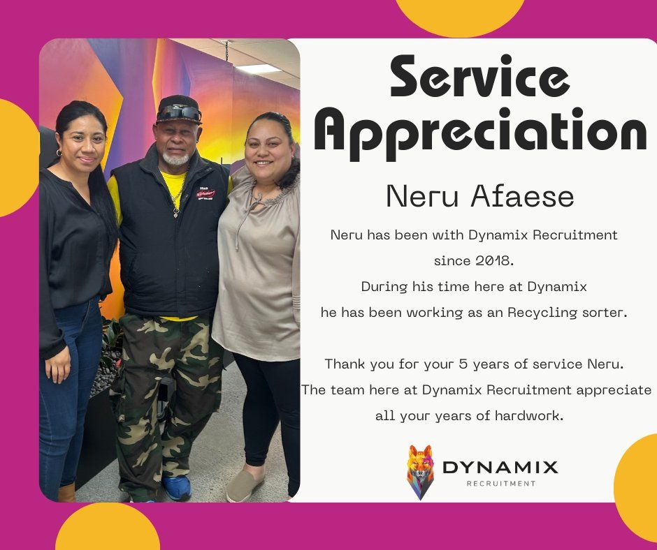 A man and two women are posing for a picture with a certificate of service appreciation.