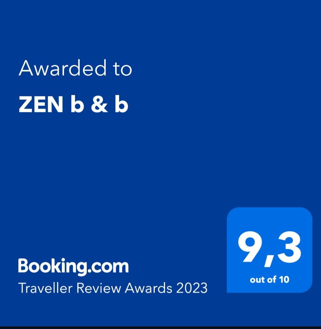 ZEN B&B heeft van Booking.com een ​​prijs gewonnen met een score van 9,3 uit 10. Deze prijs is toegekend tijdens de Traveller Review Awards 2023.