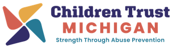 Go to homepage The Children Trust Michigan logo features a colorful, four-blade pinwheel icon next to the organization's name and mission.