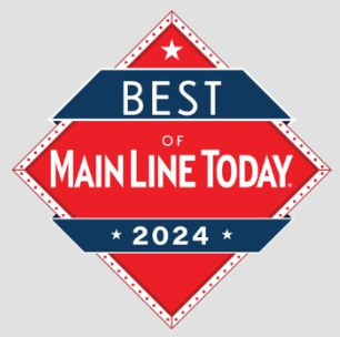 A badge that says best of main line today 2024