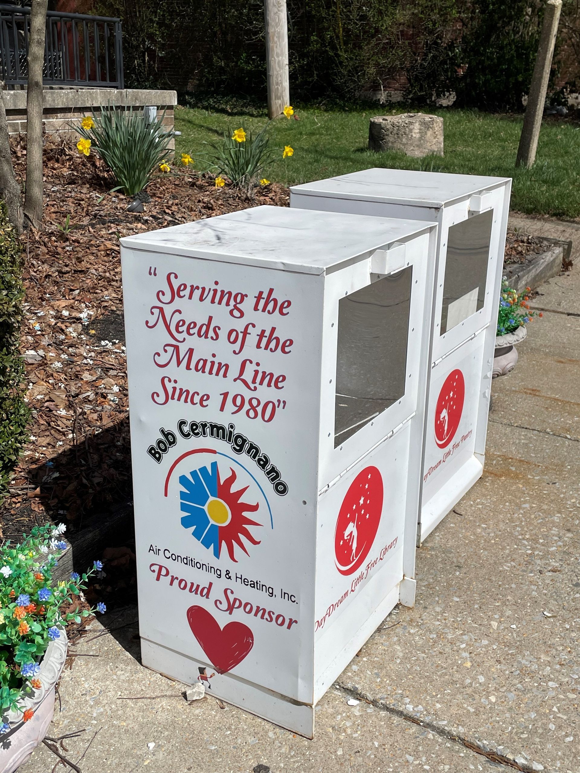 A white box that says serving the needs of the main line since 1980