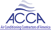 The logo for acca air conditioning contractors of america