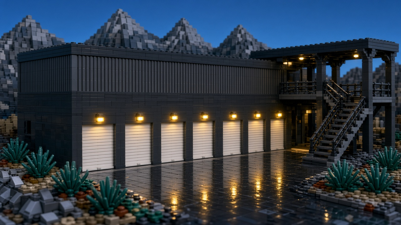 Big Sky Storage facility · LEGO style