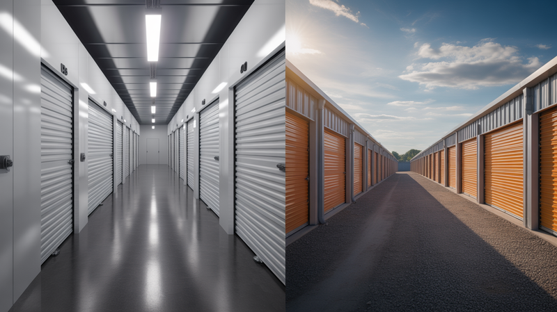 Indoor vs outdoor storage units — 2026 comparison for climate and access
