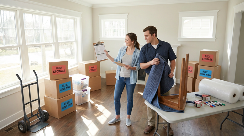 Long distance moving storage timeline — plan pickup, transit, and temporary storage over 8 to 12 weeks