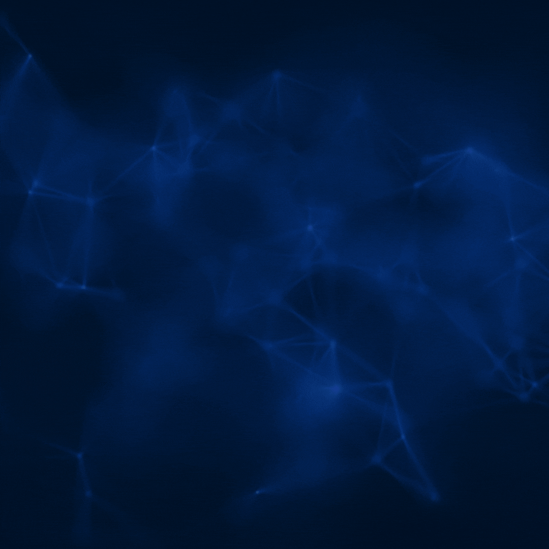 A dark blue background with a lot of lines and dots